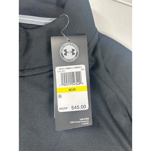 Under Armour Mens HeatGear Loose Fit Quarter Zip Short Sleeve Shirt Medium LOT 2 - Picture 8 of 16